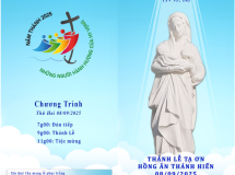 THIỆP MỜI LỄ KHẤN TẠ ƠN DÒNG CHÚA QUAN PHÒNG TỈNH DÒNG CẦN THƠ